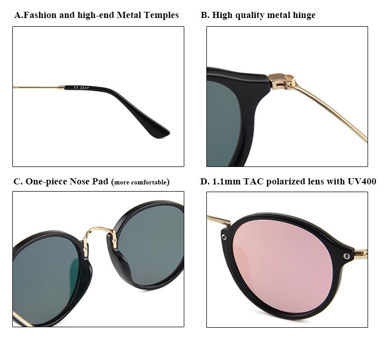 women sunglasses PC Frame Sunglasses With pink Mirror Round Lens 2016 Latest women sunglasses PC Frame Sunglasses With pink Mirror Round Lens 2016 Latest