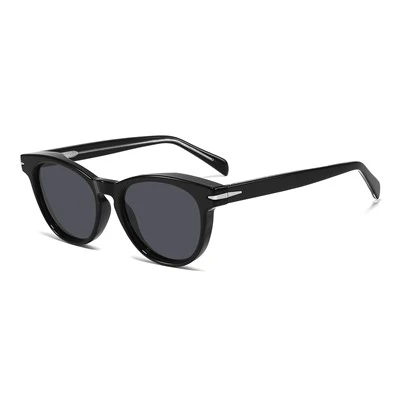 Metal Bridge Sunglasses With Brown Lens