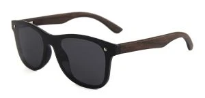 Fashion Polarized Wooden Temple Sunglasses